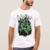Robot Ninja Style japonais T-shirt design (Devant)