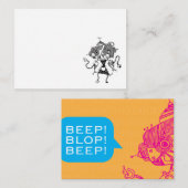 Robot Note-kaarten Notitiekaartje (Voorkant / Achterkant)