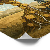 Robot onder processorbomen poster (Hoek)