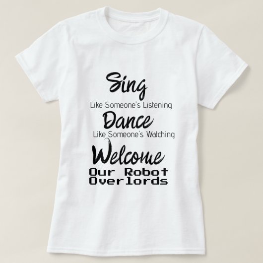 Robot Overlords T-shirt (Design voorkant)