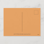 ROBOT PICKING PUMPKINS , HALLOEEN MECHANISCH MAN FEESTDAGENKAART (Achterkant)