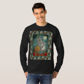 ROBOT PICKING PUMPKINS , HALLOEEN MECHANISCH MAN T-SHIRT (Voorkant volledig)