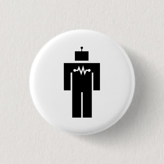 Robot Pictogram Button (Voorkant)