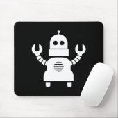 Robot Pictogram Mousepad Muismat (Met muis)