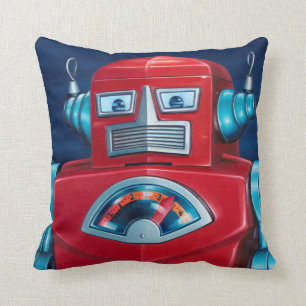 Robot Pillow "On Guard" Kussen