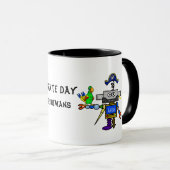 Robot Pirate "Talk Like A Pirate Day" Mug (Devant droit)