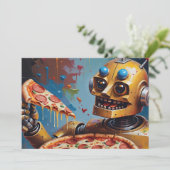robot pizza kaart (Staand voorkant)