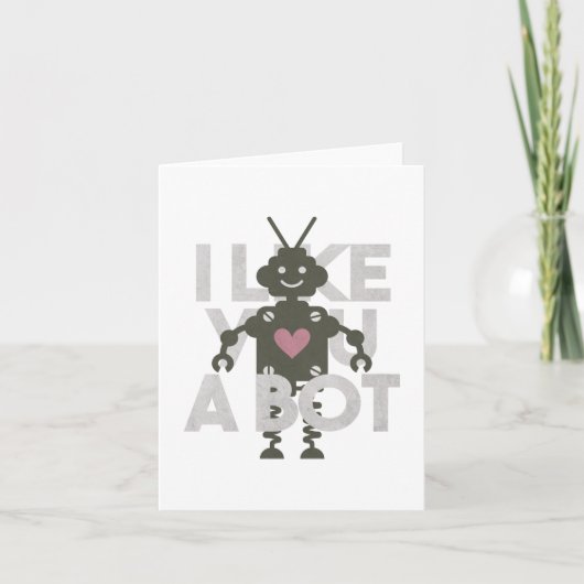 Robot Pun : Je t'aime un robot (Devant)