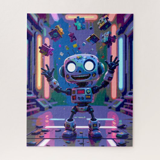 Robot Puzzle Legpuzzel (Verticaal)