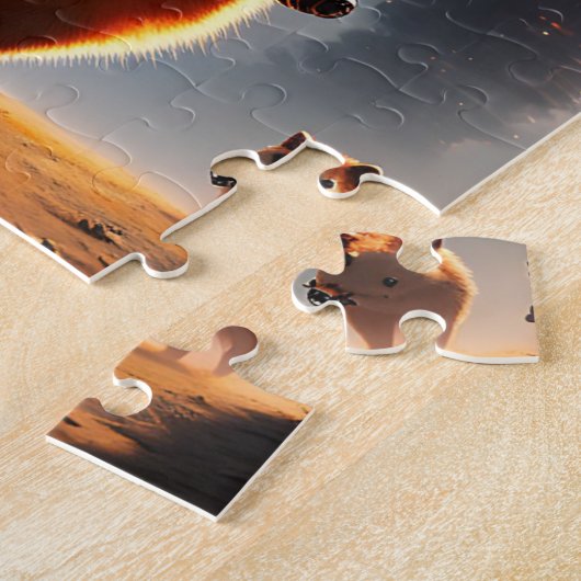 Robot Quokka futuriste, Jigsaw Puzzle (Côté)