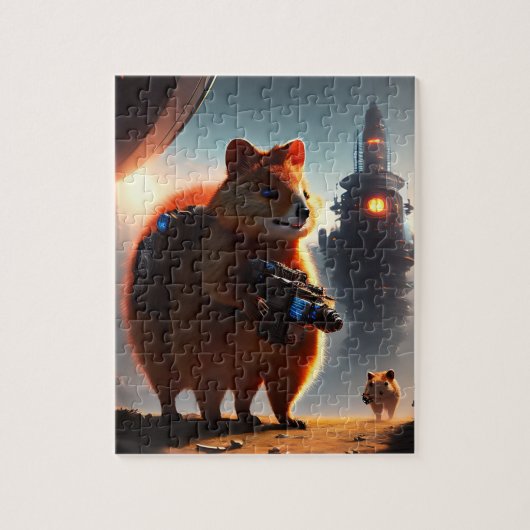 Robot Quokka futuriste, Jigsaw Puzzle (Vertical)