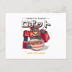 Robot Ramen - Ik wou dat ik een mond had... Briefkaart