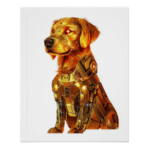 Robot Retriever - Futuristische Mecha Hond Perfect Poster