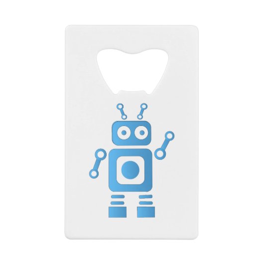 Robot rétro bleu (Devant)