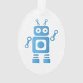 Robot rétro bleu (dos)