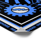 Robot Revolution Blue Poster (Hoek)