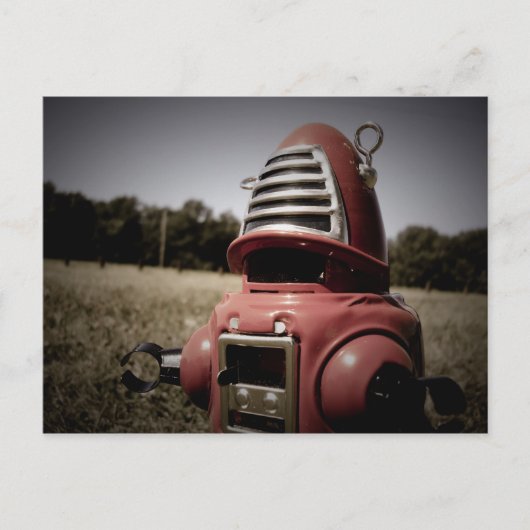 Robot Robby Robot de jouets rétro 06 Carte postale (Devant)