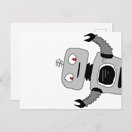 Robot Robot Briefkaart (Voorkant / Achterkant)