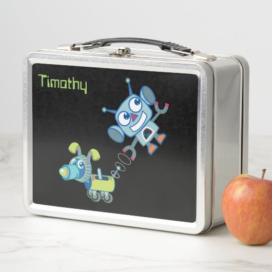 Robot & Robot Chien Lunchbox inoxydable (En situation)