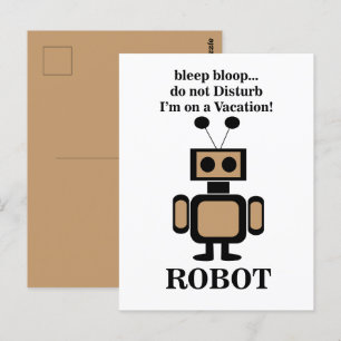 Robot Robotica Grappig Briefkaart