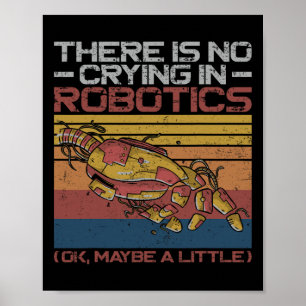 Robot Robotica Ingenieur Retro Vintage Er Is Geen Poster
