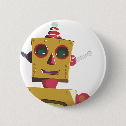 Robot Ronde Button 5,7 Cm (Voorkant)