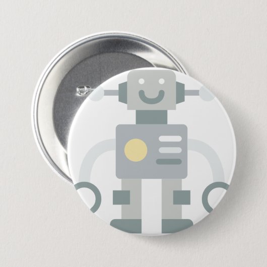 robot ronde button 7,6 cm (Voorkant /achterkant)