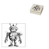 Robot Rubberstempel (Gestempeld)
