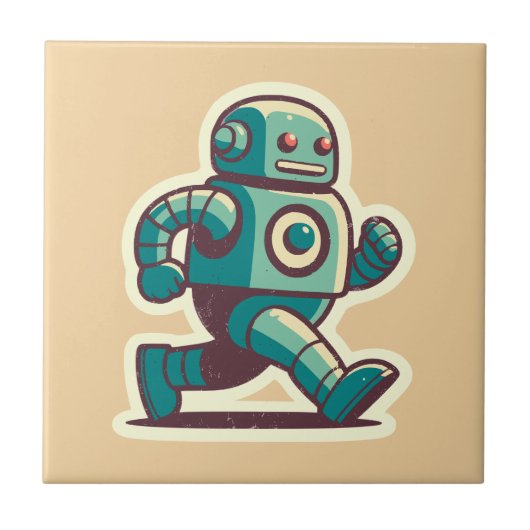 Robot Runner Tegeltje (Voorkant)