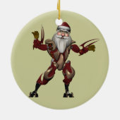 Robot Santa Keramisch Ornament (Achterkant)