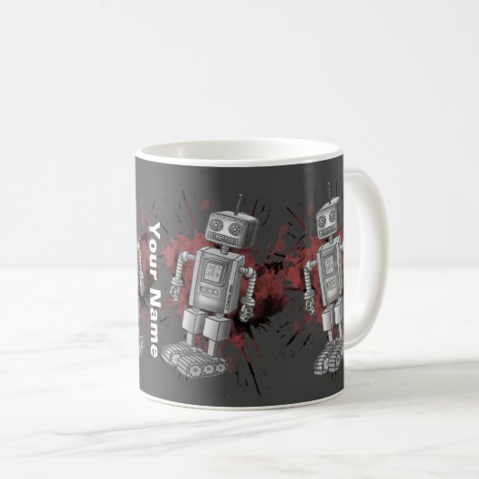 Robot Sept Mug (Devant droit)