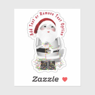 Robot Sinterklaas Kerstmis Sticker