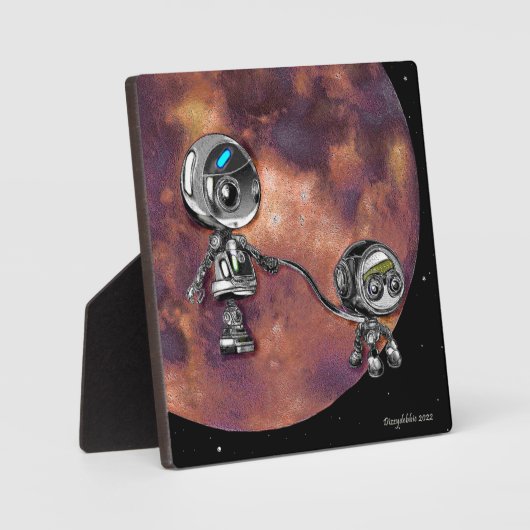 Robot Space Walk Fotoplaat (Voorkant)