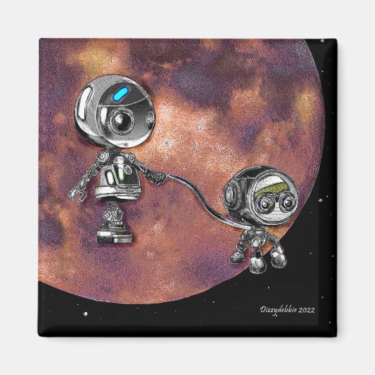 Robot Space Walk Magneet (Voorkant)