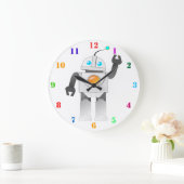 ROBOT SPEELGOED MET KLEURENNUMMERS GROTE KLOK (Huis)