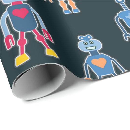 Robot-speelgoed voor kinderen cadeaupapier (Rol Hoek)