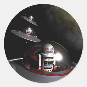 ROBOT - Sticker à 7 soucoupes