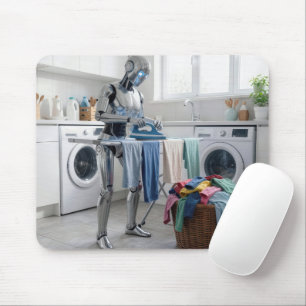 Robot Strijkt Kleren Muismat