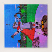 Robot Superheld Puzzle Legpuzzel (Verticaal)