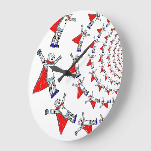 Robot Superheld Wall klok (Hoek)