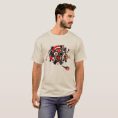 Robot T-shirt Robotique Ingénieur Club Design Cool (Devant entier)
