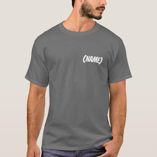 robot T-Shirt (witte variant) (Voorkant)