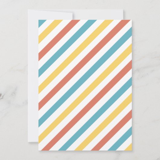 Robot Theme Boy Verjaardag Kaart (Achterkant)