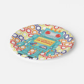 Robot Thleed Party Papieren Bordje (Gekanteld)