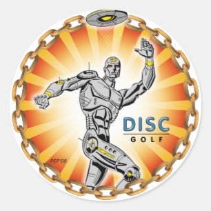 Robot Thrower #2 Ronde Sticker