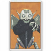 Robot Vampire Dracula Sticker (Voorkant)