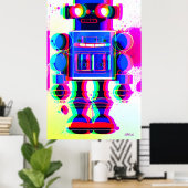 Robot Verdachte Nummer 4 Poster (Thuiskantoor)