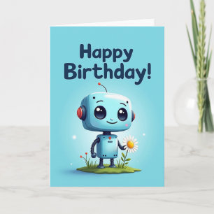 Robot Verjaardagskaart Kaart