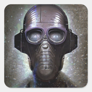 Robot Vierkante Sticker