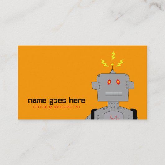 robot visitekaartje (Voorkant)